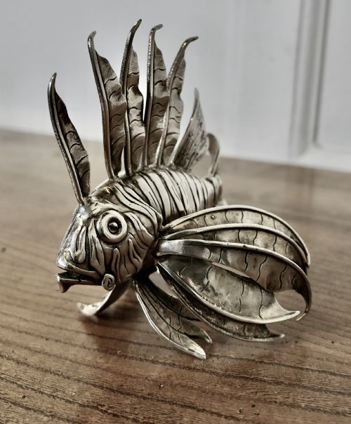 SILVER LION FISH MODEL SIGNED BY MARIO BUCELLATI - ADDITIONAL PHOTO 2