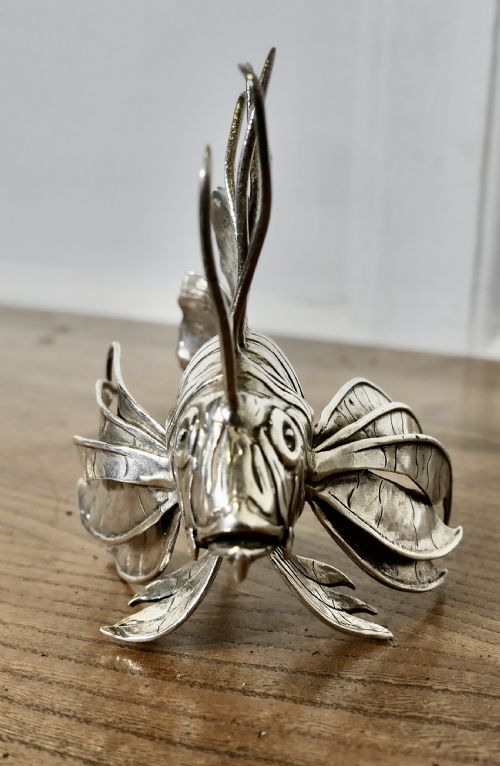 SILVER LION FISH MODEL SIGNED BY MARIO BUCELLATI - ADDITIONAL PHOTO 3