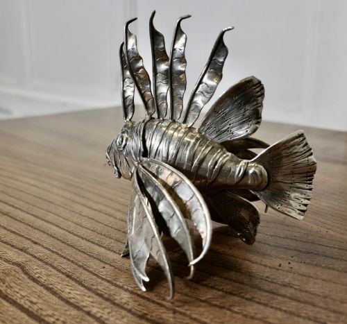 SILVER LION FISH MODEL SIGNED BY MARIO BUCELLATI - ADDITIONAL PHOTO 4
