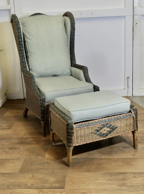 Superb Plantation Chair with Matching Foot Stool