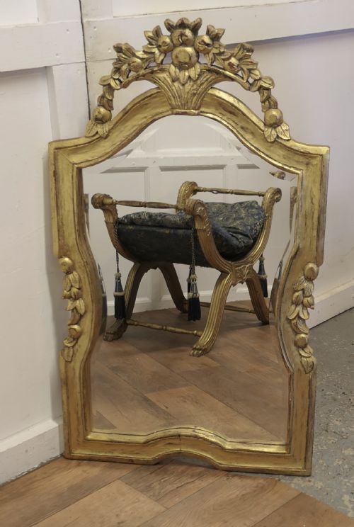 DRAMATIC GILTWOOD FRENCH WALL MIRROR - ADDITIONAL PHOTO 2