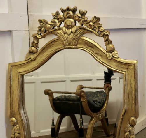 DRAMATIC GILTWOOD FRENCH WALL MIRROR - ADDITIONAL PHOTO 3