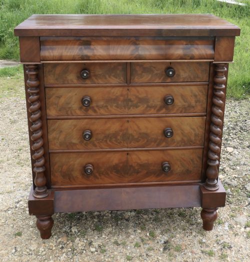 fig 1. Large Victorian Mahogany Chest of Drawers, Scotch Chest