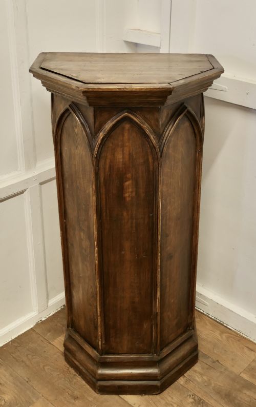 FRENCH GOTHIC PINE READING STAND GREETING STATION GREETER