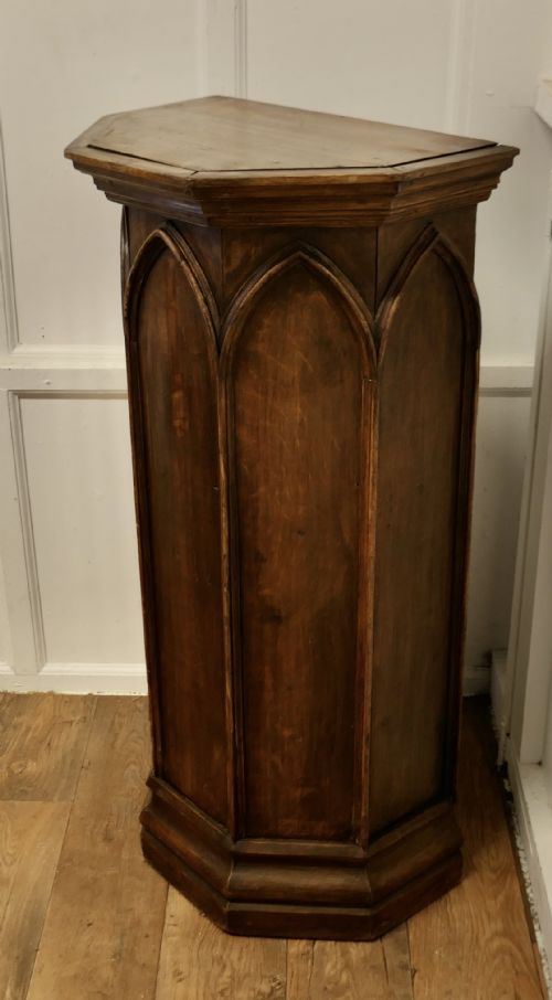 FRENCH GOTHIC PINE READING STAND GREETING STATION GREETER - ADDITIONAL PHOTO 2
