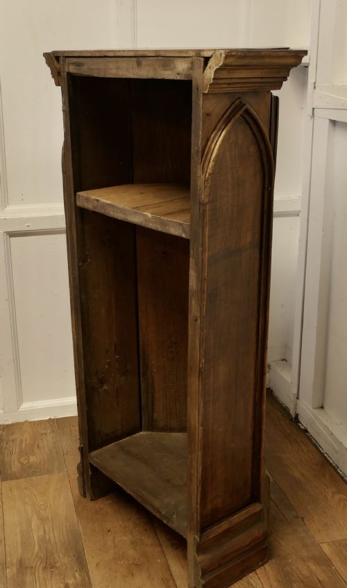 FRENCH GOTHIC PINE READING STAND GREETING STATION GREETER - ADDITIONAL PHOTO 7