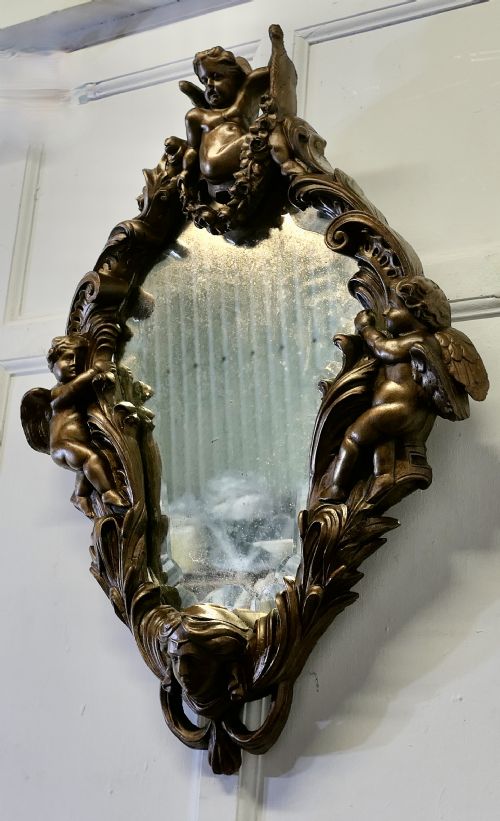 18TH CENTURY ITALIAN GILDED BAROQUE MIRROR - ADDITIONAL PHOTO 2