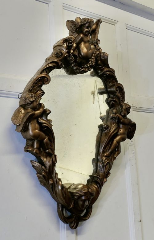 18TH CENTURY ITALIAN GILDED BAROQUE MIRROR - ADDITIONAL PHOTO 3