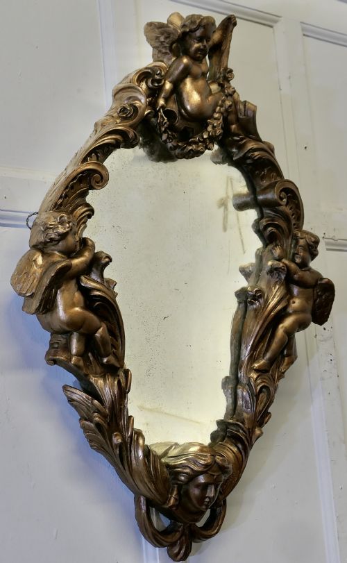 18TH CENTURY ITALIAN GILDED BAROQUE MIRROR - ADDITIONAL PHOTO 4