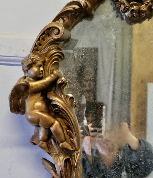 18TH CENTURY ITALIAN GILDED BAROQUE MIRROR - ADDITIONAL PHOTO 7