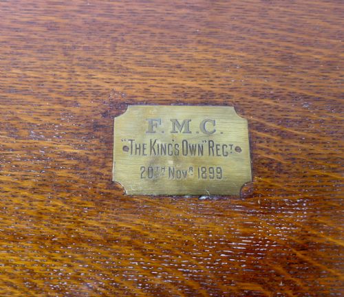 FMC THE KINGS OWN REGIMENT 20TH NOVEMBER 1899 PRESENTATION BOX - ADDITIONAL PHOTO 1