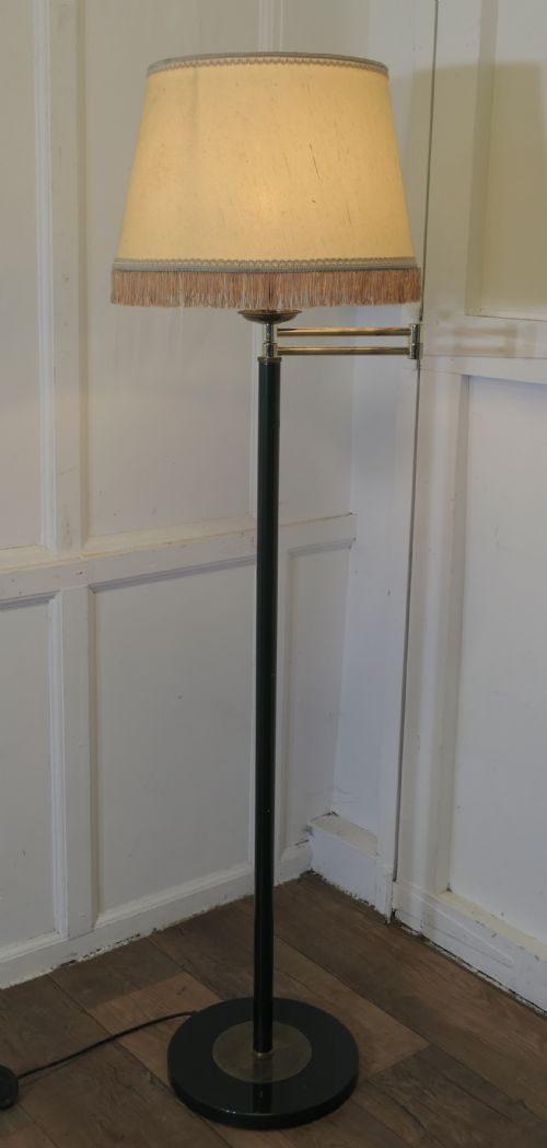 French Art Deco Swing Arm Floor Lamp