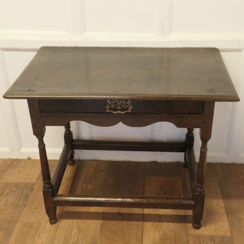 18TH CENTURY OAK WRITING TABLE LOW BOY - ADDITIONAL PHOTO 1