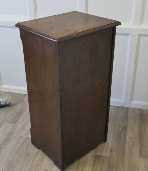 ART DECO TAMBOUR FRONTED OAK FILING CABINET - ADDITIONAL PHOTO 5
