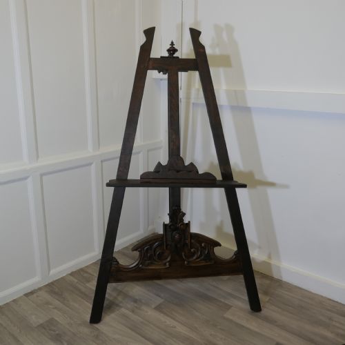 Large Carved Display Easel