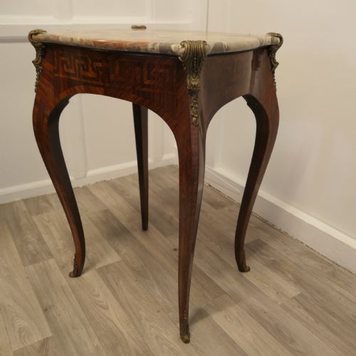 FRENCH MARBLE AND ORMOLU LAMP TABLE - ADDITIONAL PHOTO 6