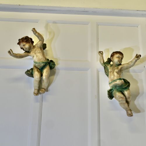 A PAIR OF 19TH CENTURY ITALIAN PUTTI SIGNED A - ADDITIONAL PHOTO 8