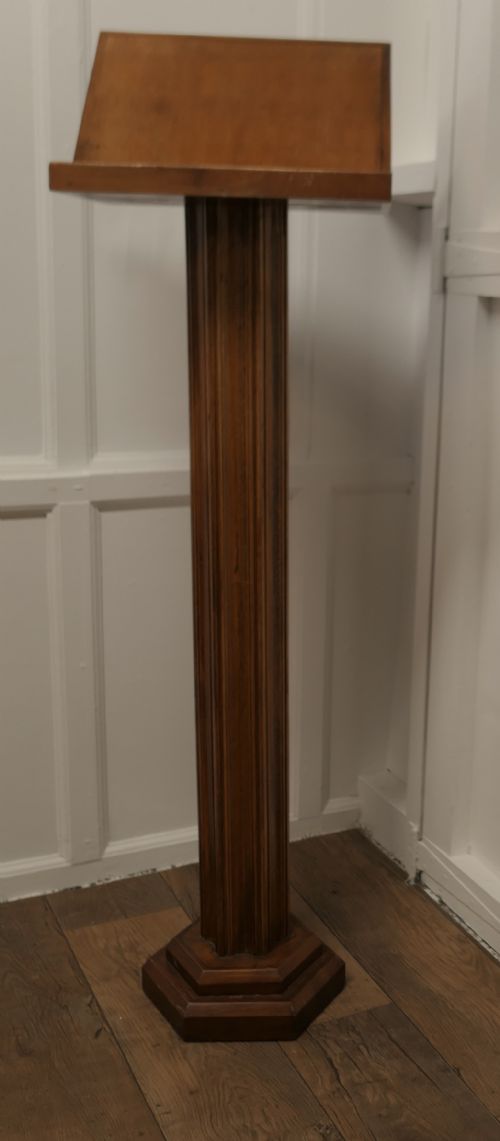 Arts and Crafts Cherry Wood Greeting Stand