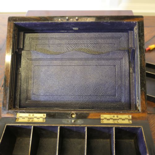 BURR WALNUT JEWELLERYSTATIONARY BOX WITH 2 OTHER WALNUT BOXES - ADDITIONAL PHOTO 6