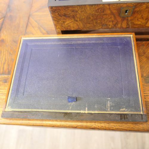 BURR WALNUT JEWELLERYSTATIONARY BOX WITH 2 OTHER WALNUT BOXES - ADDITIONAL PHOTO 10