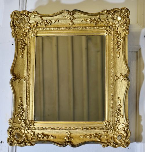 19TH CENTURY FRENCH BAROQUE GILT WALL MIRROR - ADDITIONAL PHOTO 3