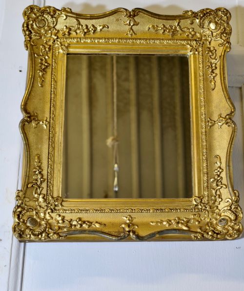 19TH CENTURY FRENCH BAROQUE GILT WALL MIRROR - ADDITIONAL PHOTO 6