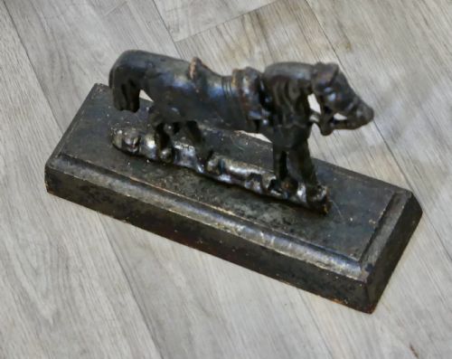 CAST IRON SADDLED HORSE DOOR STOP - ADDITIONAL PHOTO 2