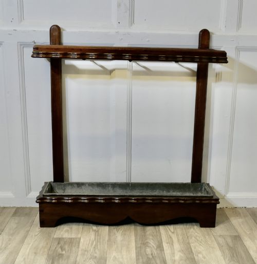 BEAUTIFUL WALNUT STICK STAND OR UMBRELLA STAND - ADDITIONAL PHOTO 5