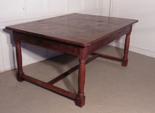 FRENCH FRUITWOOD PARQUETRY TABLE - ADDITIONAL PHOTO 1