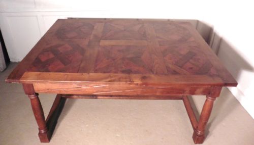 FRENCH FRUITWOOD PARQUETRY TABLE - ADDITIONAL PHOTO 4