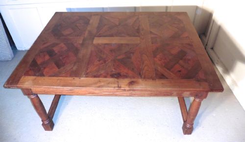 FRENCH FRUITWOOD PARQUETRY TABLE - ADDITIONAL PHOTO 5