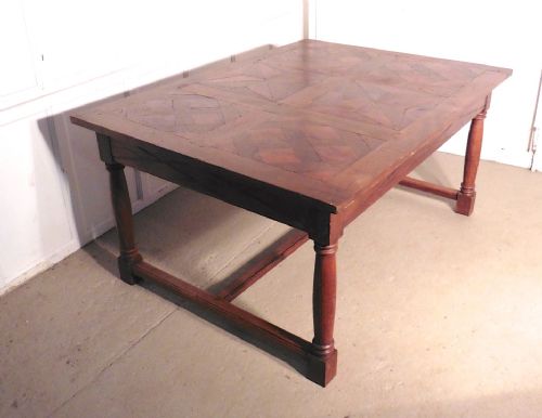 FRENCH FRUITWOOD PARQUETRY TABLE - ADDITIONAL PHOTO 6