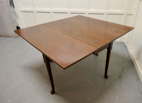 GEORGIAN DROP LEAF PAD FOOT DINING TABLE - ADDITIONAL PHOTO 5