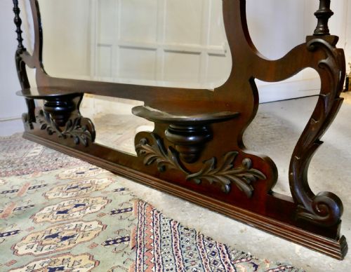 LARGE CHINESE CHIPPENDALE OVERMANTEL - ADDITIONAL PHOTO 5