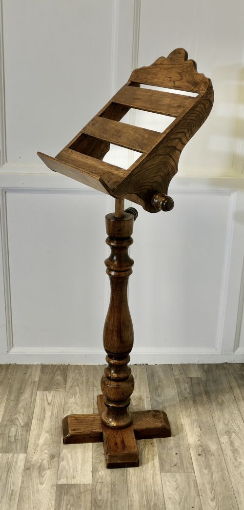 Arts and Crafts Elm Reading Stand, Menu Stand