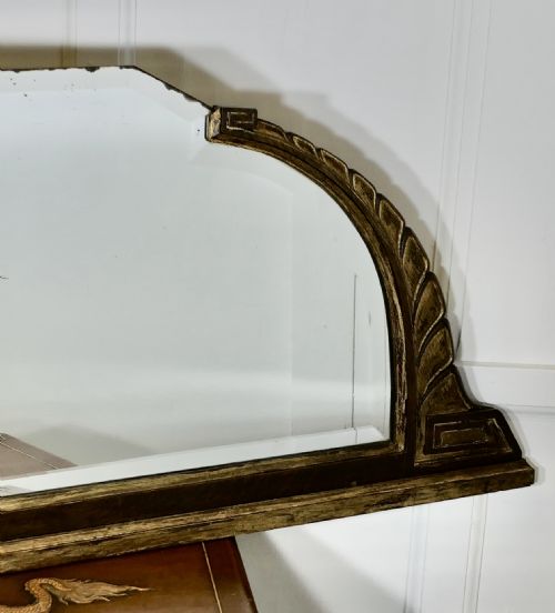 LONG ART DECO OVERMANTEL MIRROR - ADDITIONAL PHOTO 3