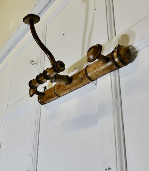 FRENCH SIMULATED BAMBOO HAT AND COAT WALL RACK - ADDITIONAL PHOTO 4