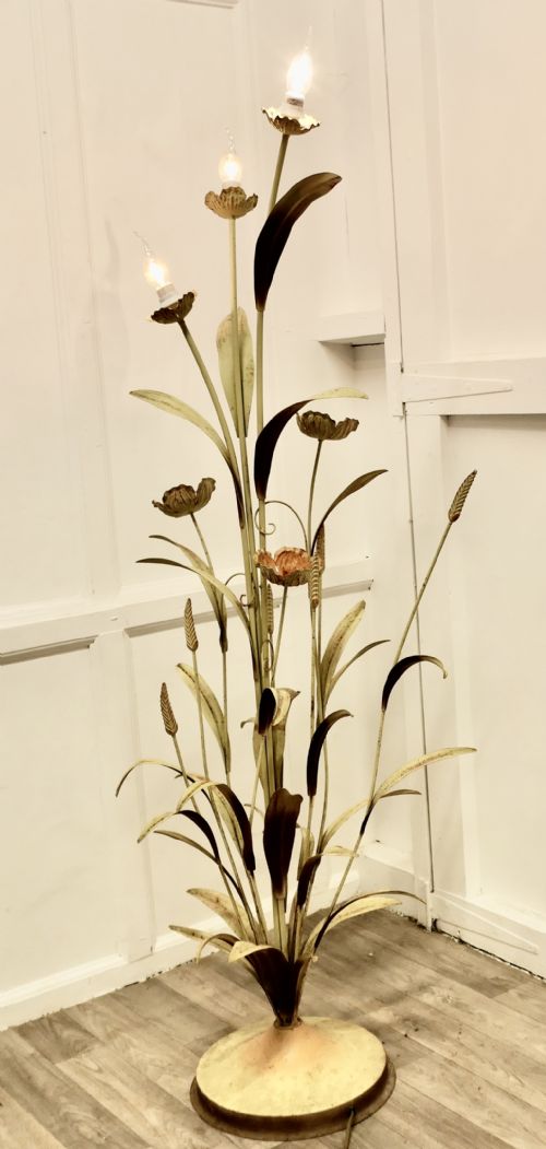 French Toleware Orangery Lamp,  Floor Lamp