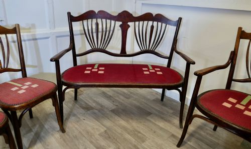 VERY RARE BAUMANN BENTWOOD SALON SUITE - ADDITIONAL PHOTO 3