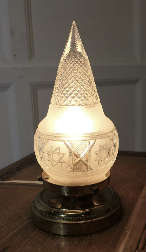 19TH CENTURY CUT CRYSTAL TABLE LAMP - ADDITIONAL PHOTO 1