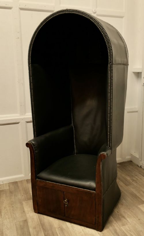 19TH CENTURY HALL PORTERS CHAIR - ADDITIONAL PHOTO 1