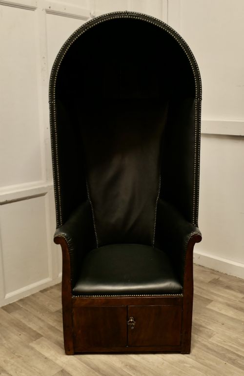 19TH CENTURY HALL PORTERS CHAIR - ADDITIONAL PHOTO 2