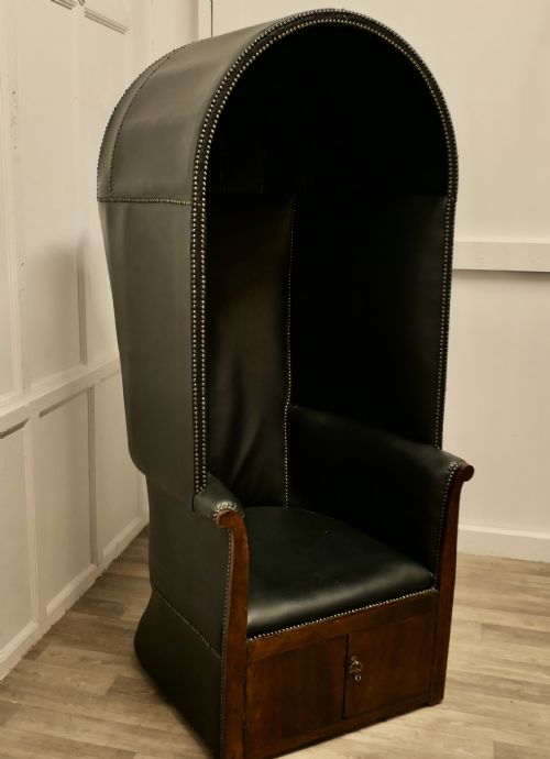 19TH CENTURY HALL PORTERS CHAIR - ADDITIONAL PHOTO 3