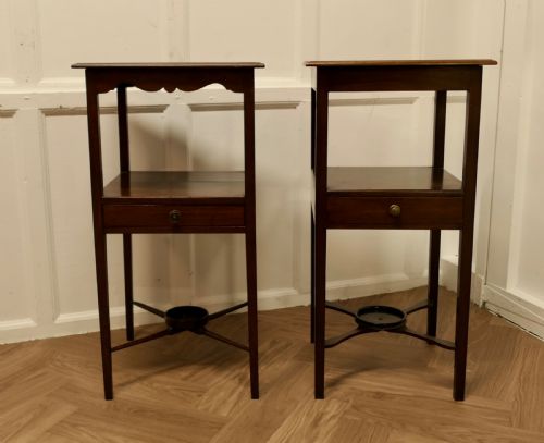 A Near Pair of Georgian Style, Side or Bedside Tables