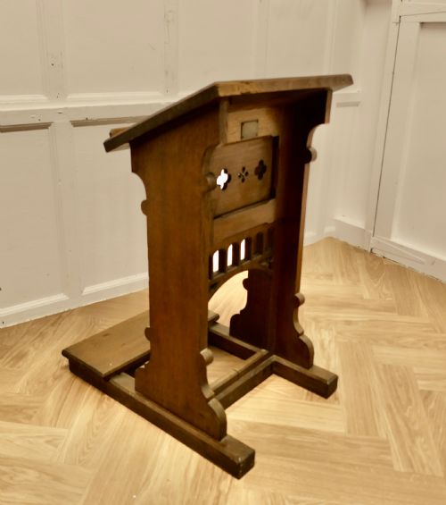 OAK ARTS AND CRAFTS RECEPTION DESK GREETING STATION - ADDITIONAL PHOTO 3