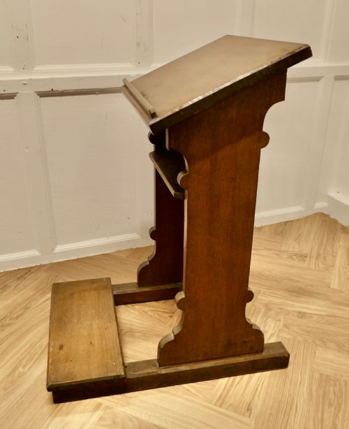 OAK ARTS AND CRAFTS RECEPTION DESK GREETING STATION - ADDITIONAL PHOTO 5