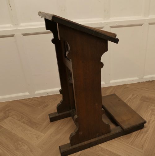 OAK ARTS AND CRAFTS RECEPTION DESK GREETING STATION - ADDITIONAL PHOTO 8