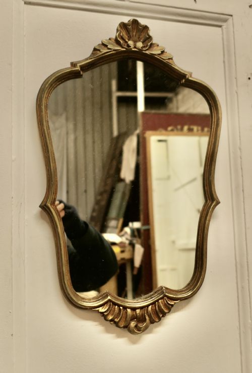 DECORATIVE CONSOLE MIRROR WITH SHELF UNDER - ADDITIONAL PHOTO 2