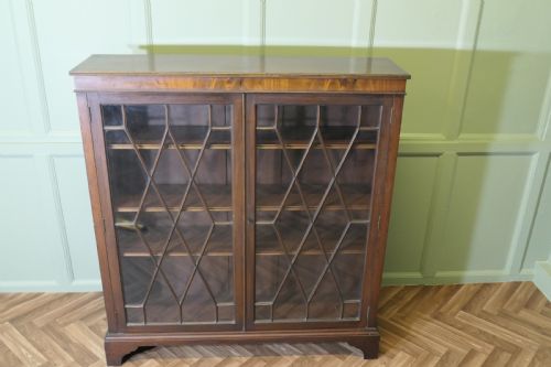 EDWARDIAN ASTRAL GLAZED DISPLAY CABINETBOOK CASE - ADDITIONAL PHOTO 2