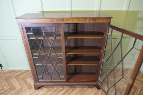 EDWARDIAN ASTRAL GLAZED DISPLAY CABINETBOOK CASE - ADDITIONAL PHOTO 4
